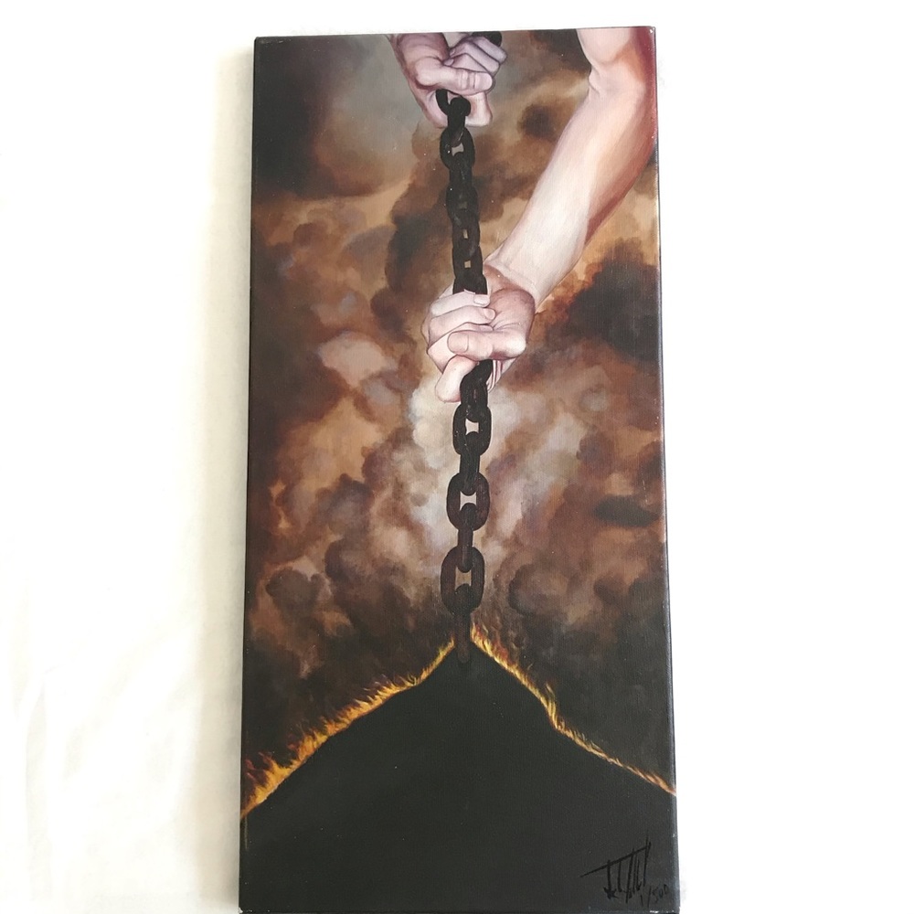 🖼 “Never Give Up” Painting Print Wall Art